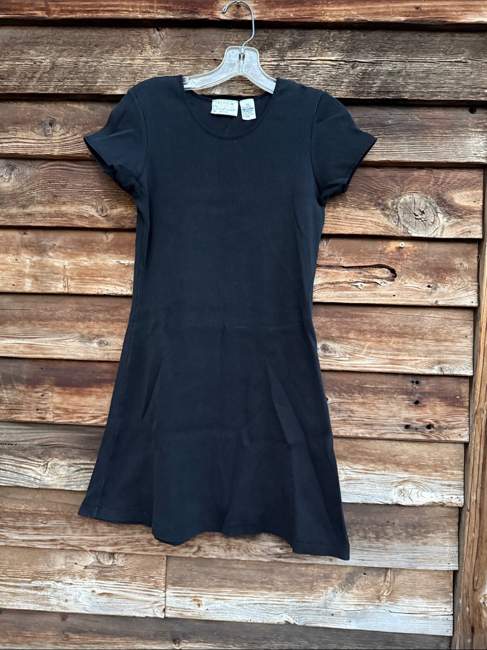 Preview international petites cotton mini dress short sleeve
